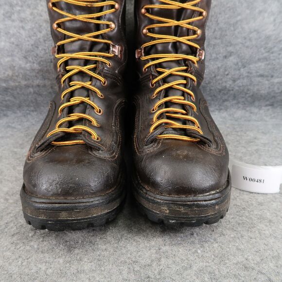 Danner Mens 8 Work Boots Hawk Nubuck Leather USA Waterproof Lace Up Handcrafted - Picture 3 of 16